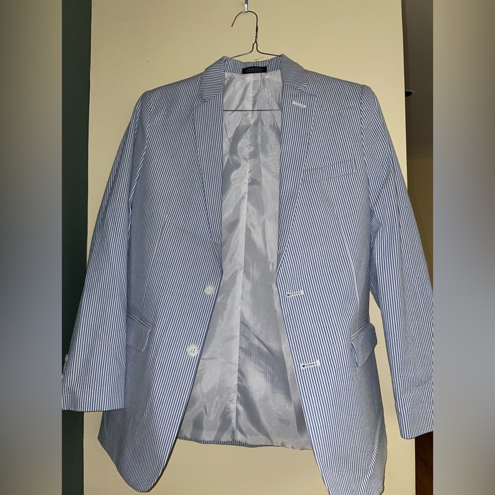 Boys IZOD Seersucker Blazer